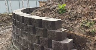Установка подпорной стенки в Грозном в октябре