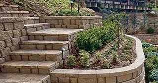 Установка подпорных стенок из блоков в Грозном от 3591 руб. - ТротуарнаяПлитка
